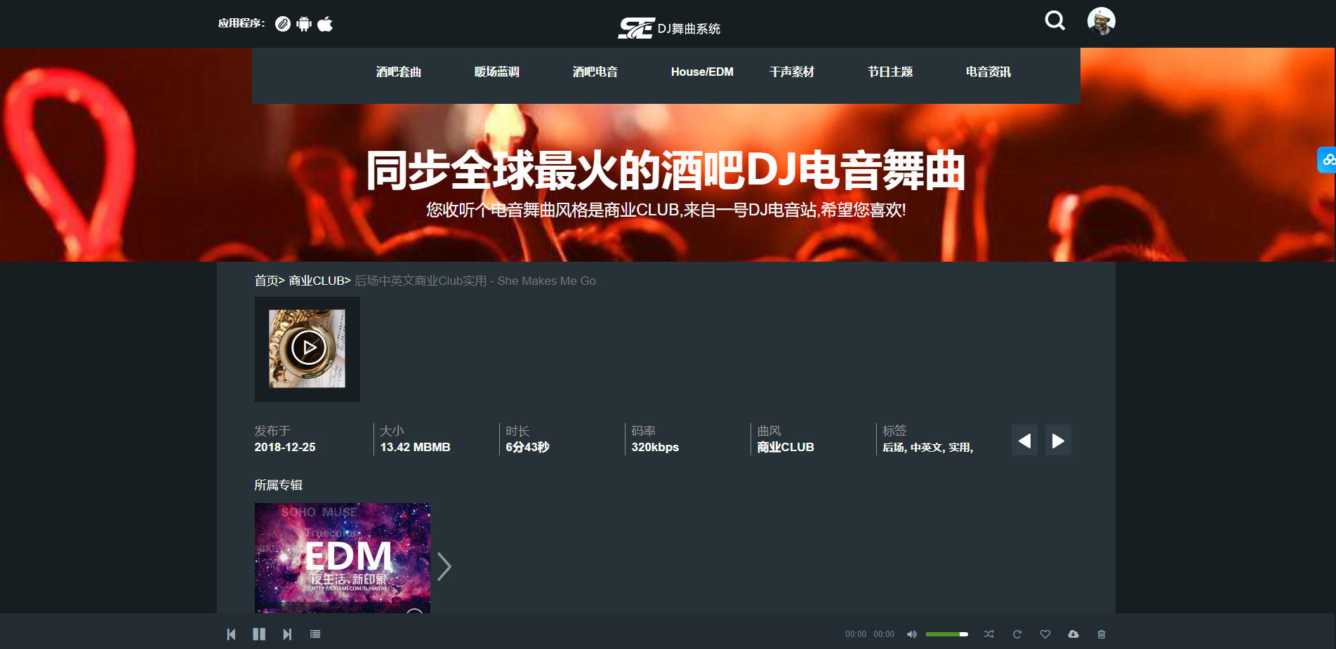 数易DJ舞曲php音乐管理系统(图5)